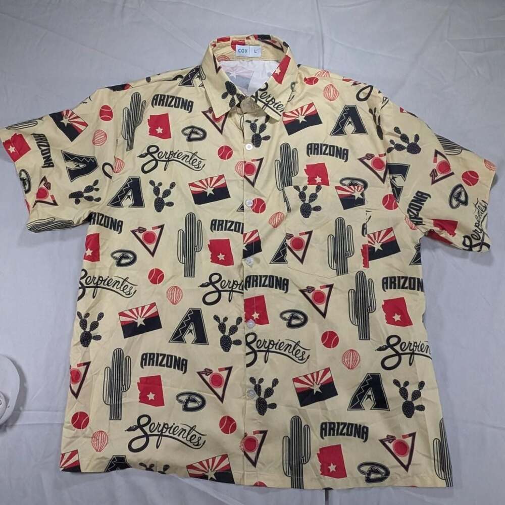 Arizona Diamondbacks Serpientes Hawaiian Shirt MLB Stadium Giveaway L
